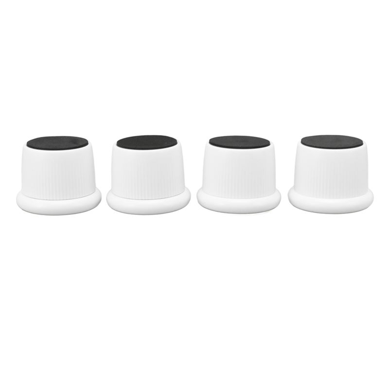 Adjustable Furniture Risers: White ABS Material, Height Adjustable, Anti Slip, Round Edges - Furniture Levelers for Sofa, Table, Chair, Cabinet - Image 1