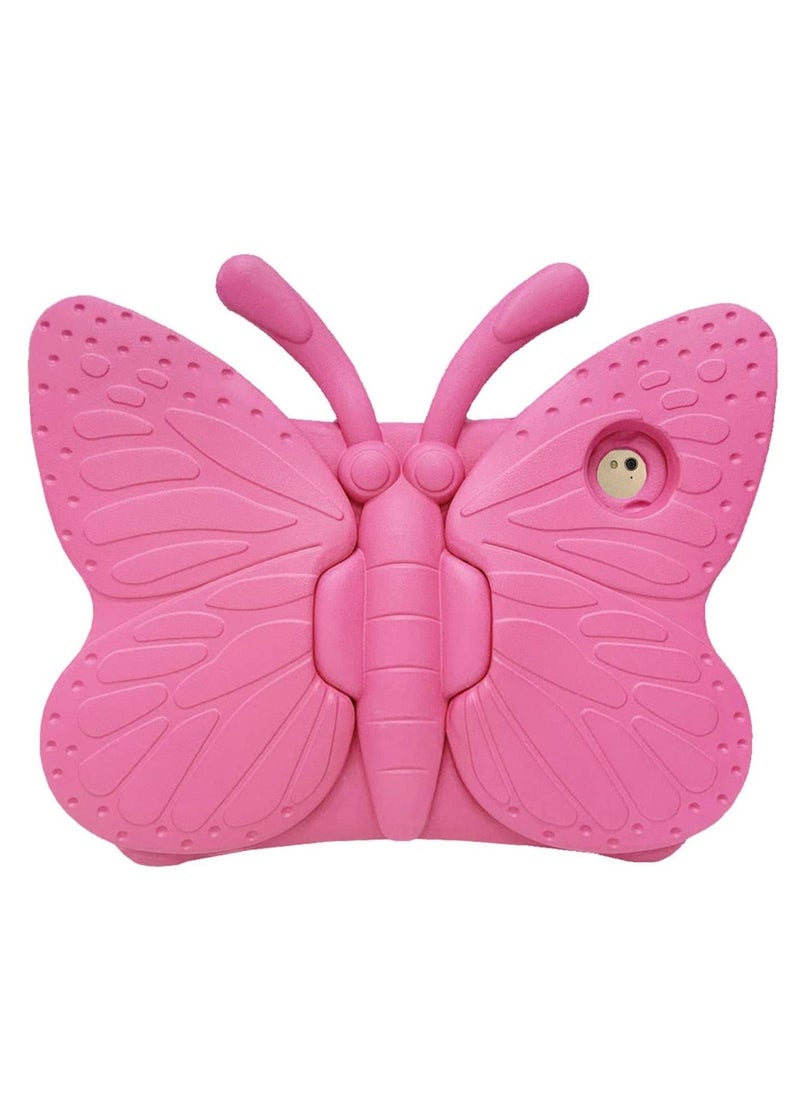 3D Cartoon Butterfly Non-Toxic EVA Light Weight Kid Proof Shockproof case with Kickstand for ipad 5/ ipad 6 /ipad pro 9.7/ New iPad 2017 case (Rose) - Image 5