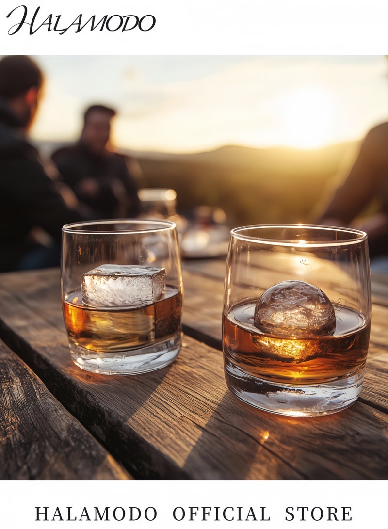 هالامودو عبوتان من 6 صواني مربعة الشكل وكرات مكعبات الثلج باللون الأسود - Image 5