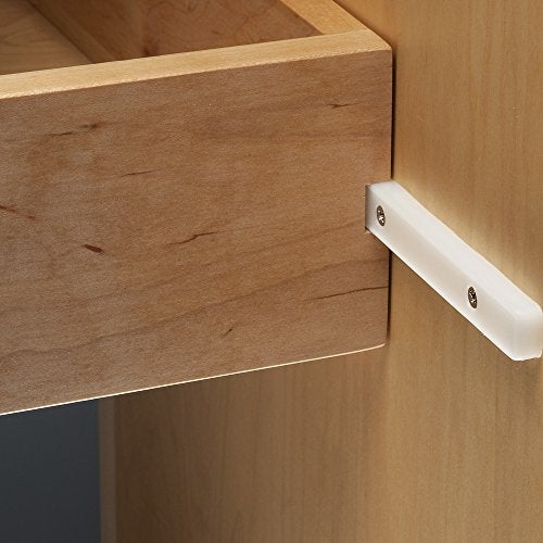 ROCKLER أدلة بلاستيكية بيضاء لدرج مجوف مقاس 17 مم 21/32 بوصة - Image 2