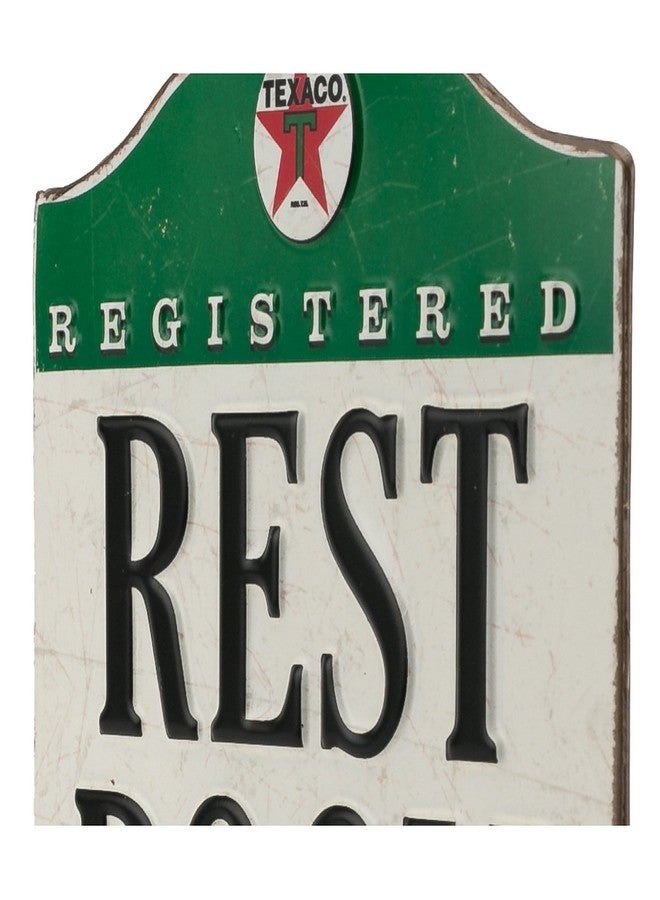 أوبن رود براندز لوحة معدنية منقوشة لدورة مياه تيكساكو - لوحة عتيقة لدورة مياه تيكساكو - مسجلة ونظيفة للغاية - Image 4