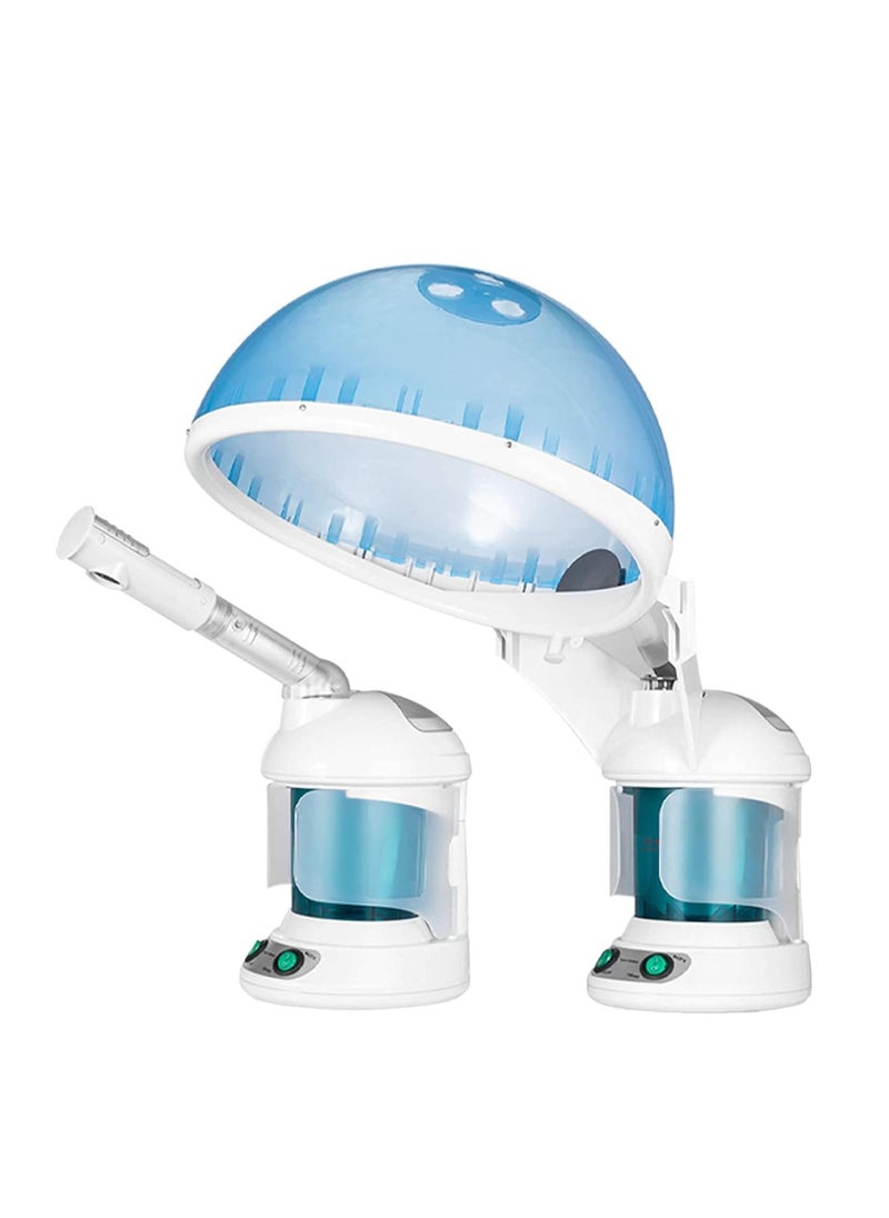EZBASICS - Hair Steamer 2 in 1 Ion Facial Steamer with Extendable Arm Table Top Hair Humidifier Hot Mist Moisturizing Facial Atomizer Spa Face Steamer Design for Personal Care Use at Home or Salon - Image 1