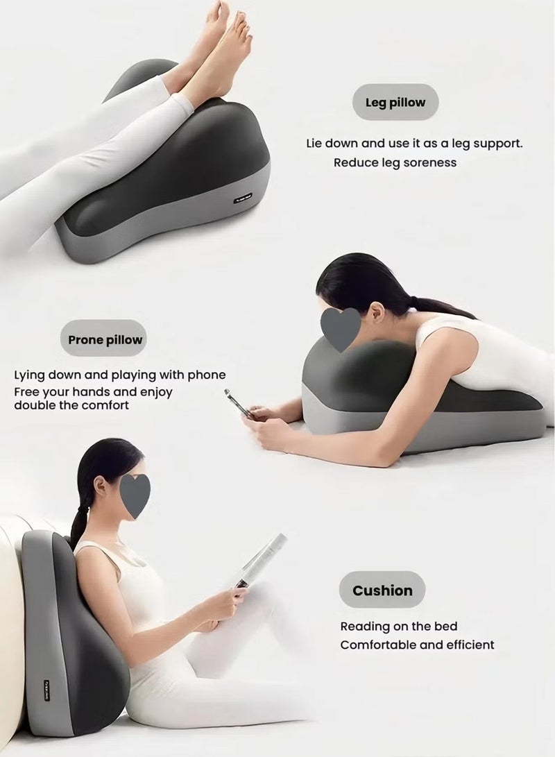 إيليلي وسادة رفع الساق متعددة الأغراض، وسادة أسفل الظهر، وسادة نوم، وسادة محمولة، وسادة للجسم، للنوم، رفع الساق، سرير، أريكة، سفر، تخييم - Image 3
