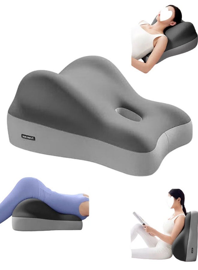 إيليلي وسادة رفع الساق متعددة الأغراض، وسادة أسفل الظهر، وسادة نوم، وسادة محمولة، وسادة للجسم، للنوم، رفع الساق، سرير، أريكة، سفر، تخييم - Image 1