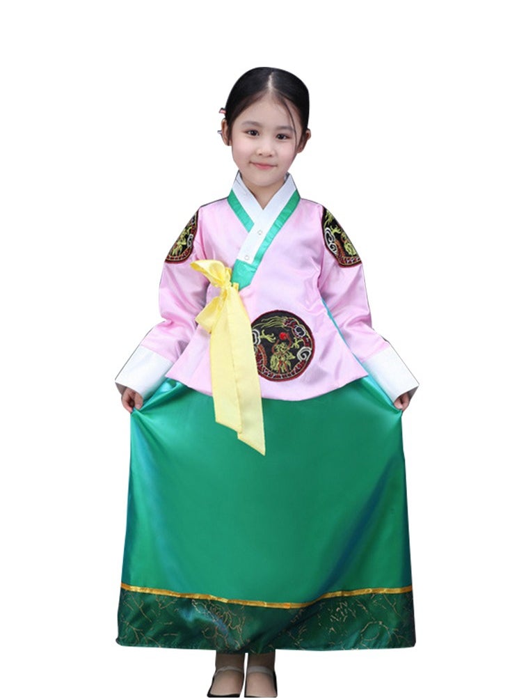 Al Aoyama 2024NEW Embroidery Vintage Korean Traditional Clothes Hanbok For Girls Dress New Year Gift  Festival Outfit Longsleeve  - Image 1