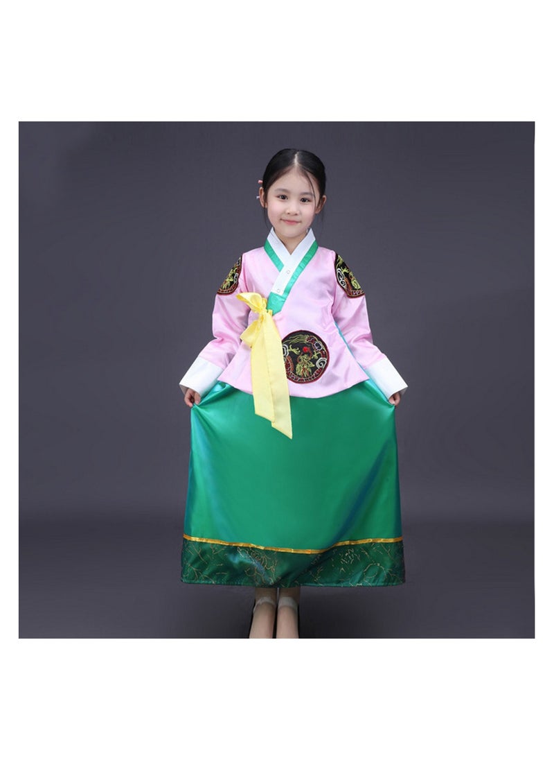 Al Aoyama 2024NEW Embroidery Vintage Korean Traditional Clothes Hanbok For Girls Dress New Year Gift  Festival Outfit Longsleeve  - Image 3