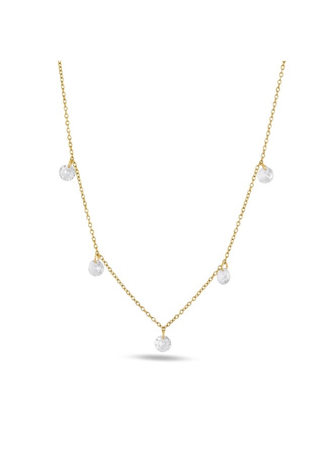 PALMONAS Diamond Dreams Gold Necklace for Women - Waterproof & Anti-Tarnish - Image 3