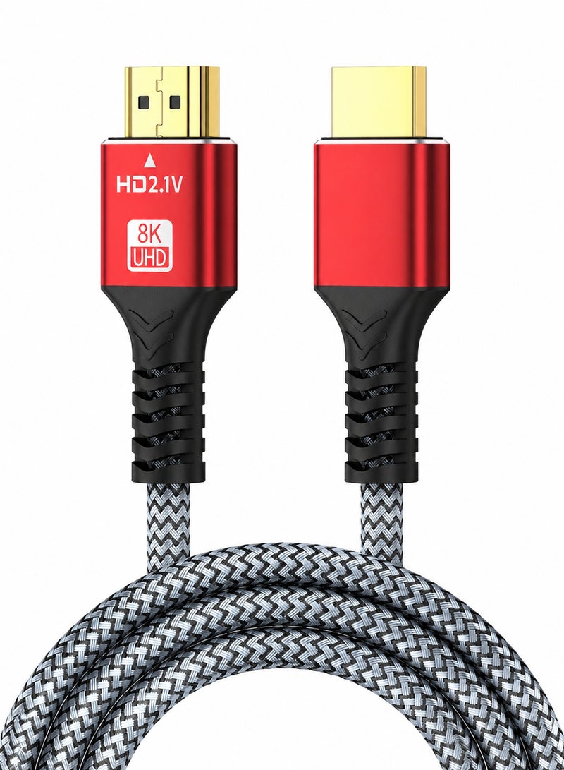 SJet Short 8K HDMI Cables 1.5FT/0.5M, HDMI 2.1 10K 8K@60Hz 4K@120Hz 48Gbps HDMI Cord, Ultra High Speed Sound & Picture Quality Performance Cable, Braided, DTS-HD, eARC, Compatible with PS5/Camera/PC/Switch 2/Mac mini/Roku TV/Blu-ray/HDTV - Image 1