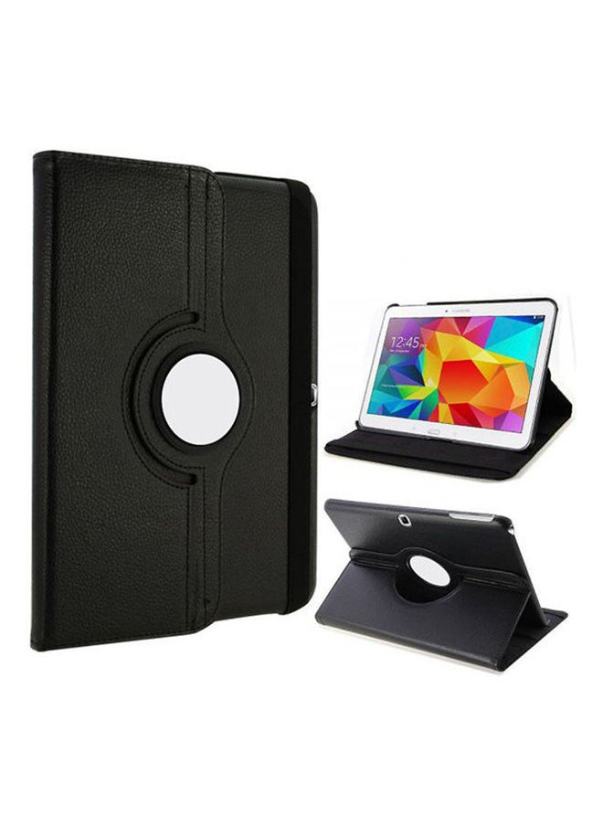 NIBEMINENT - 360-Degree Rotating Stand Flip Case Cover For Samsung Galaxy Tab S T800/T805 Black - Image 1