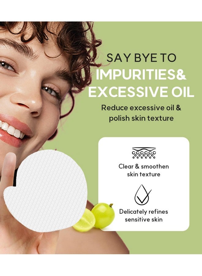 فروديا ويلكوس فروديا، مناديل تقشير المسام بالعنب الأخضر | مناديل تقشير وتونر للوجه لتقليص المسام مع خلاصة العفص، ومركب التانين للمسام، ومضاد للدهون | مناديل تنظيف الوجه للعناية بالبشرة الكورية (70 منديلًا) - Image 3