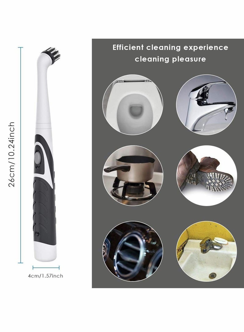 KASTWAVE Electric Sonic Cleaning Brush Sonic Sink Scrubber with 4 Brush Head Cleaning Brush Oscillating Cleaning Tool Power Brush Handheld Cordless Electric Scrubber  - Image 3