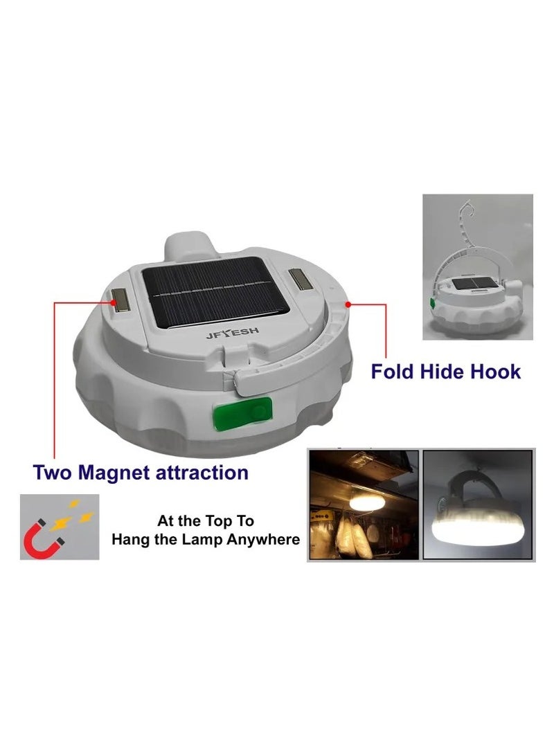 Sun Power Solar LED Camping Light, Rechargeable Light, Outdoor Tent Lantern (Warm and White) - Image 3