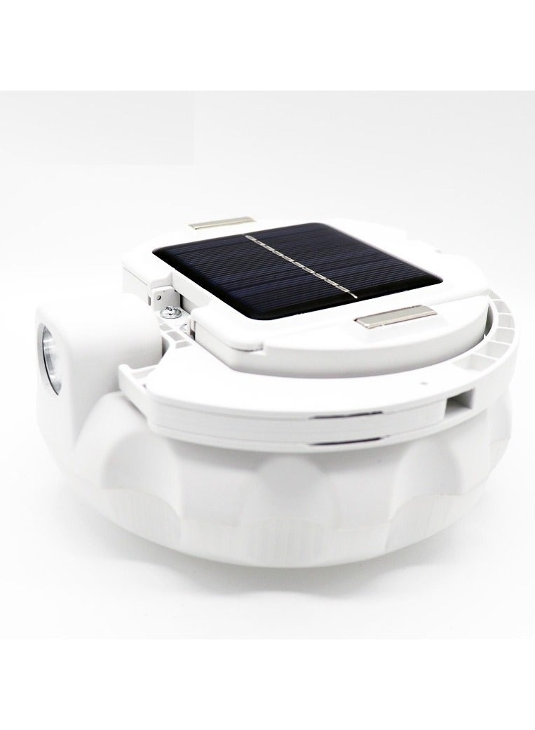 Sun Power Solar LED Camping Light, Rechargeable Light, Outdoor Tent Lantern (Warm and White) - Image 1