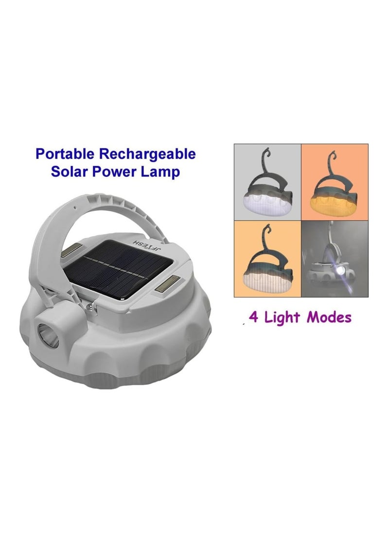 Sun Power Solar LED Camping Light, Rechargeable Light, Outdoor Tent Lantern (Warm and White) 