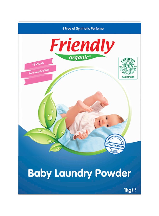 Friendly Organic Baby Laundry Detergent 1000ml | Lavender Scented Formula for Sensitive Skin | Gentle & Eco-Conscious Baby Clothes Wash - Image 1