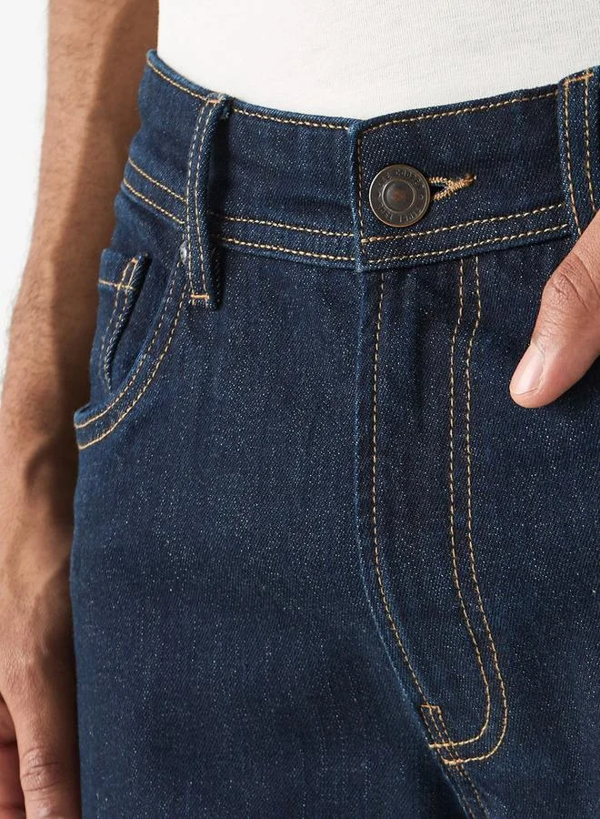 Lee Cooper BLUE Lee Cooper Slim Fit Jeans with Pockets for Men | Best Price UAE