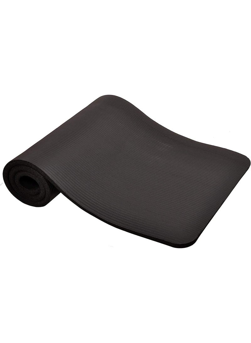 cartogivz Non-Slip Exercise Yoga Mat – Black 10MM Thick Anti-Tear Soft Fitness Mat 183×61cm - Image 5