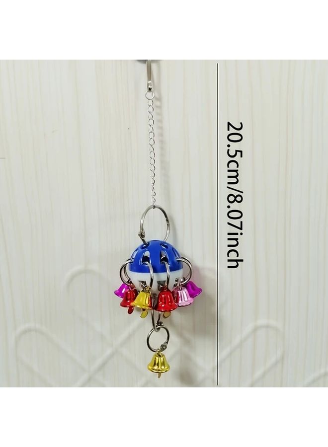 Random Color Bell Ball Hanging Chew Toy for Cockatiel and Long Tailed Parakeet - Image 2