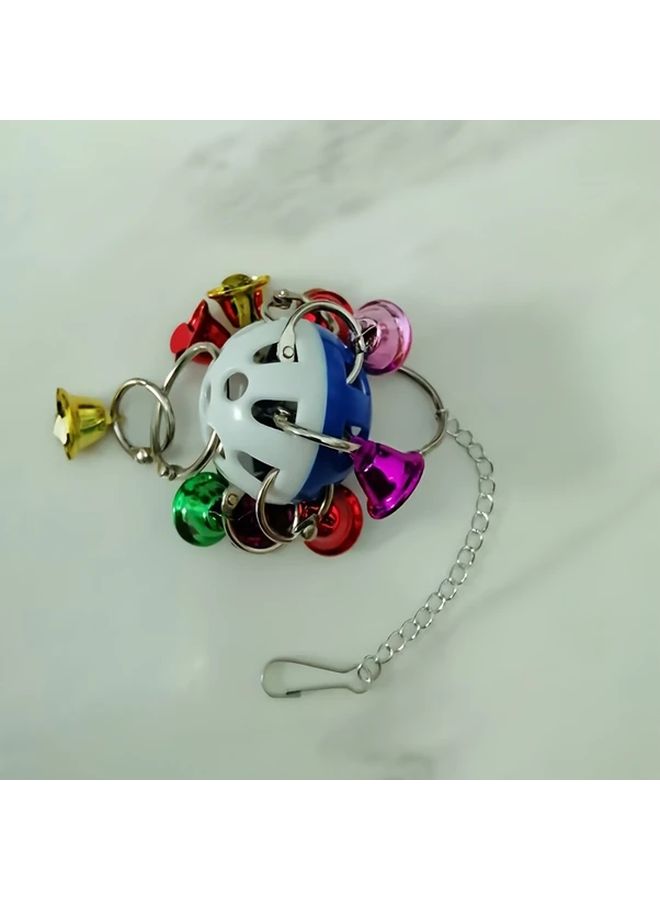 Random Color Bell Ball Hanging Chew Toy for Cockatiel and Long Tailed Parakeet - Image 5