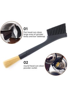SYOSI 2Pcs Coffee Grinder Cleaning Brush with Two Head Coffee Grinder Brush Dusting Espresso Grinder Cleaning Brush Accessories Detachable for Coffee Shop Barista Home Kitchen  - Image 2