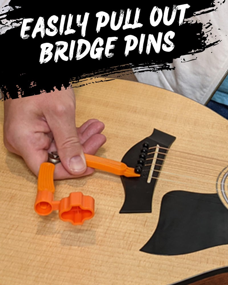Powered By Rock Guitar String Winder, String Cutter And Bridge Pin Puller - 3-In-1 Guitar Tool For Acoustic And Electric Guitars - Wind Guitar Strings Quickly - Cut Excess String Off - Pull Pins Out - Image 3