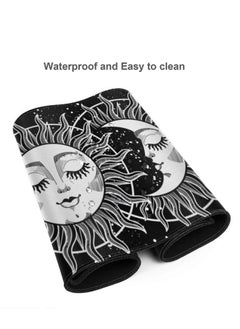 Milatech Milatech Gaming Mouse Pad Extra Large Astrology Moon and Sun Extended Large Mouse Mat Long Desk Mat with Stitched Edges 80x30cm  - Image 3