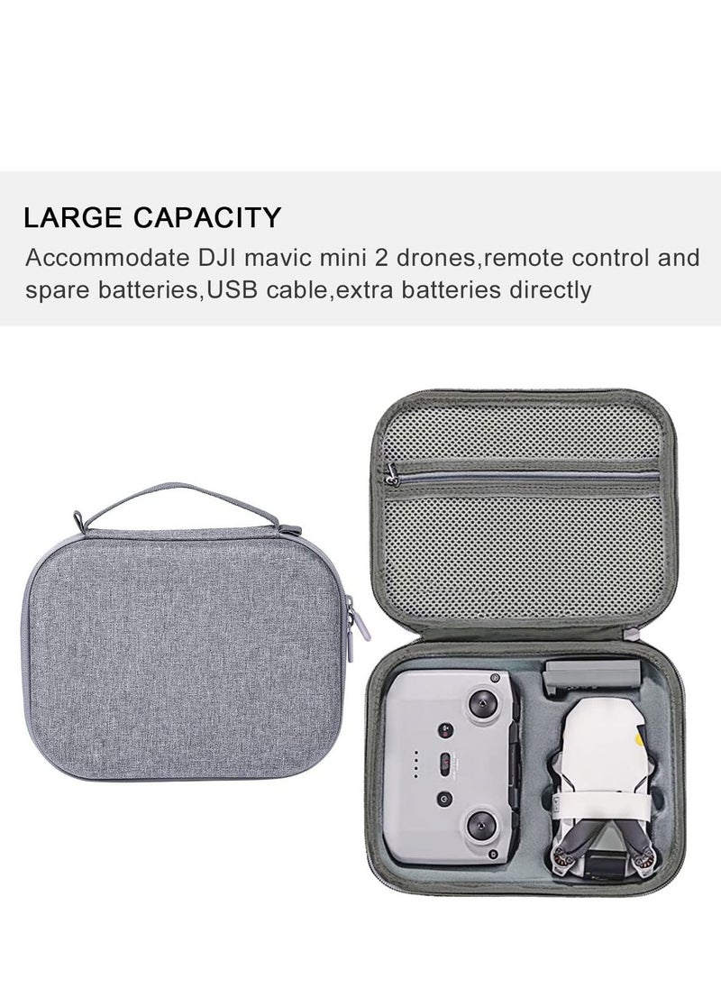 KASTWAVE Original Mavic Mini 2 Carrying Case, Storage Bag Hard Shell Box for DJI Mini 2 Drone Accessories Large Capacity Storage Travel Box Compatible with DJI Mini 2 Drone and Full Combo Accessories (Grey)  - Image 4