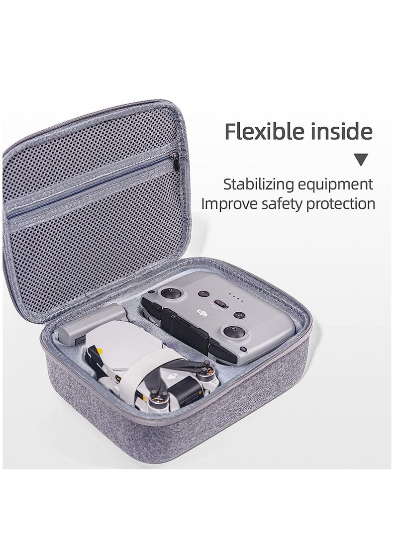KASTWAVE Original Mavic Mini 2 Carrying Case, Storage Bag Hard Shell Box for DJI Mini 2 Drone Accessories Large Capacity Storage Travel Box Compatible with DJI Mini 2 Drone and Full Combo Accessories (Grey)  - Image 5