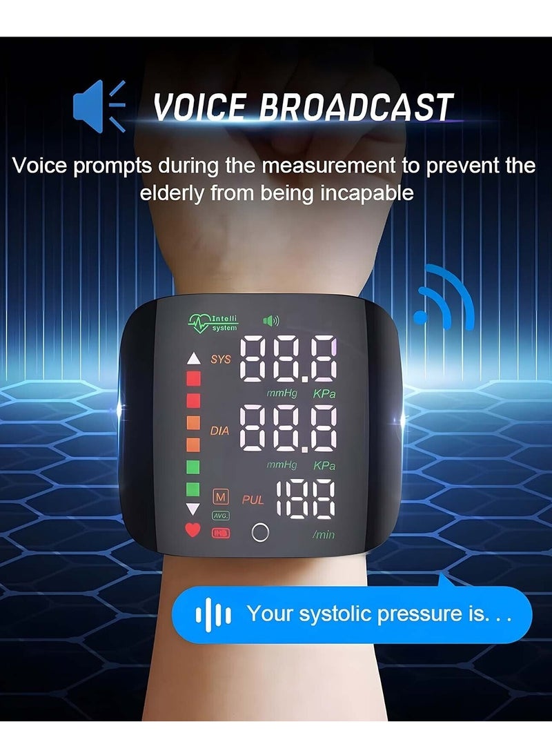 إلترازون Voice-Controlled Wrist Sphygmomanometer: High-Precision Blood Pressure Monitor for Reliable Readings - Image 5