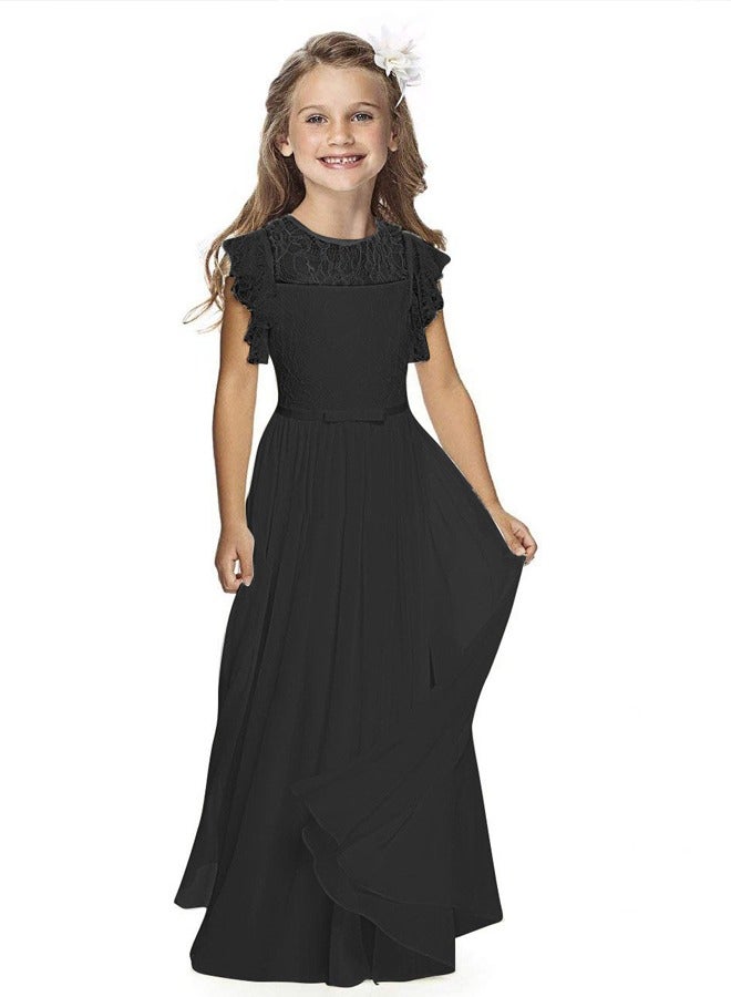 Al Aoyama Girls Long Dress Summer New Vintage Patchwork Idyllic Holiday Children's Ruffles Princess Dresses  size 3-16 years - Image 1