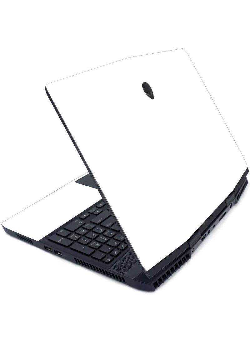 MIGHTY SKINS MightySkins Skin for Alienware M15 (2019) - Solid White | Protective, Durable, and Unique Vinyl Decal wrap Cover | Easy to Apply, Remove, and Change Styles | Made in The USA 