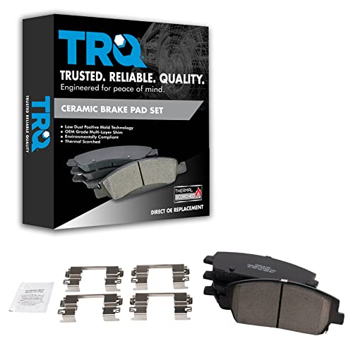 TRQ Front Brake Pads Ceramic Compatible with 2020-2022 Hyundai Palisade Kia Telluride - Image 2