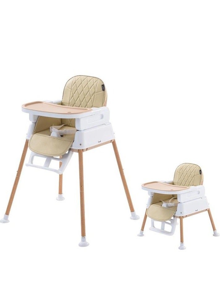المفرج كرسي طعام للأطفال 3 في 1 قابل للتحويل وقابل للتعديل للأطفال الرضع والأطفال الصغار خفيف الوزن ومحمول وسهل التنظيف - Image 3