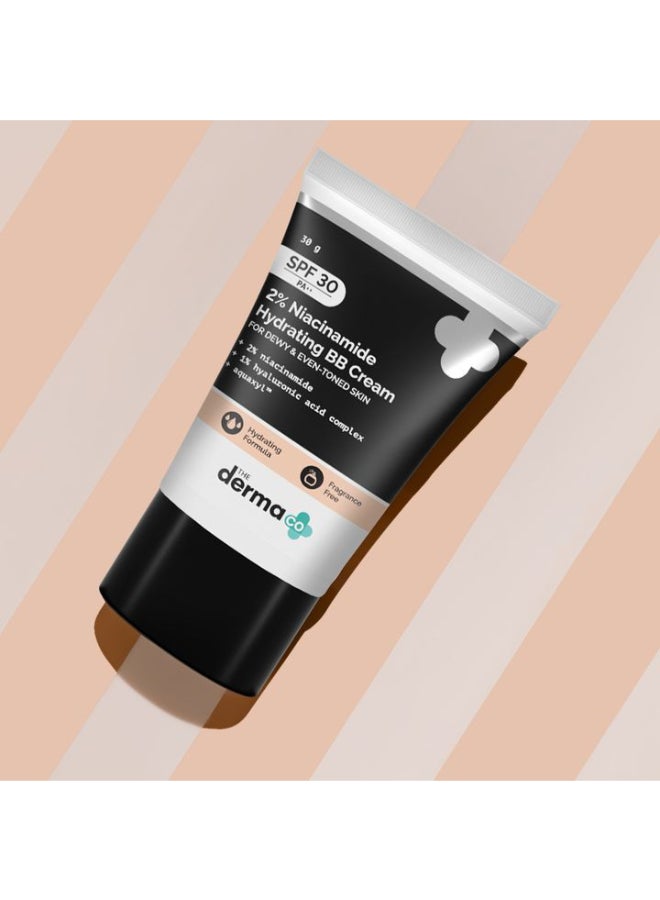 THE derma Co كريم مرطب للبشرة من شركة Derma Co. 2% Niacinamide مع مركب حمض الهيالورونيك 1% وAquaxyl، 30 جم | 01 - عاجي - Image 2