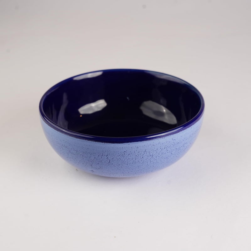 Caffeine Ceramic Handmade Blue Ferrous Serving Bowl 6.5" (Set of 1) Small - Image 2