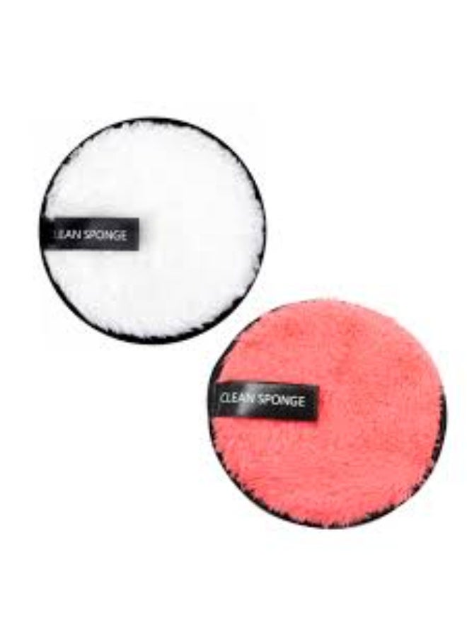 Makeup Remover Microfiber Cotton Pad Cosmetics Washable Makeup Towel Cleaning Sponge Skin Care Tool Makeup Remover may vary color 1PC - Image 2