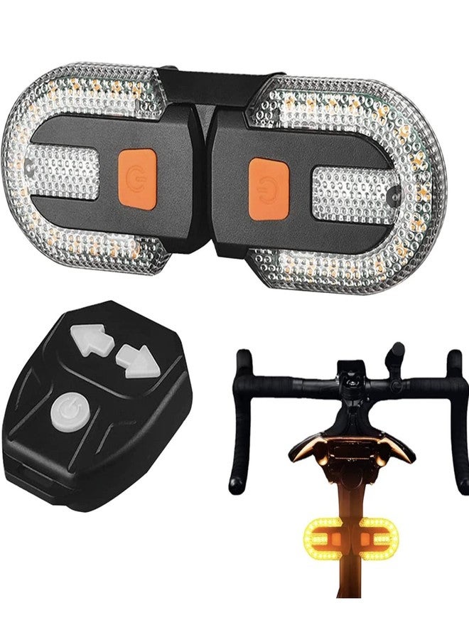 Lista Bicycle Turn Signals,Bright Bicycle Bicycle Indicator Rear Taillight IPX5 Waterproof Wireless Remote Control Rear Cycle Light USB Rechargeable - Image 1