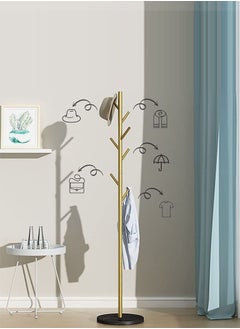 Generic Multifunction Coat Rack Standing Metal Clothes Rack Hat Hanger Metal Rack Hanger Hook Stand  - Image 4