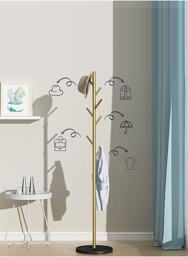 Generic Multifunction Coat Rack Standing Metal Clothes Rack Hat Hanger Metal Rack Hanger Hook Stand  - Image 4
