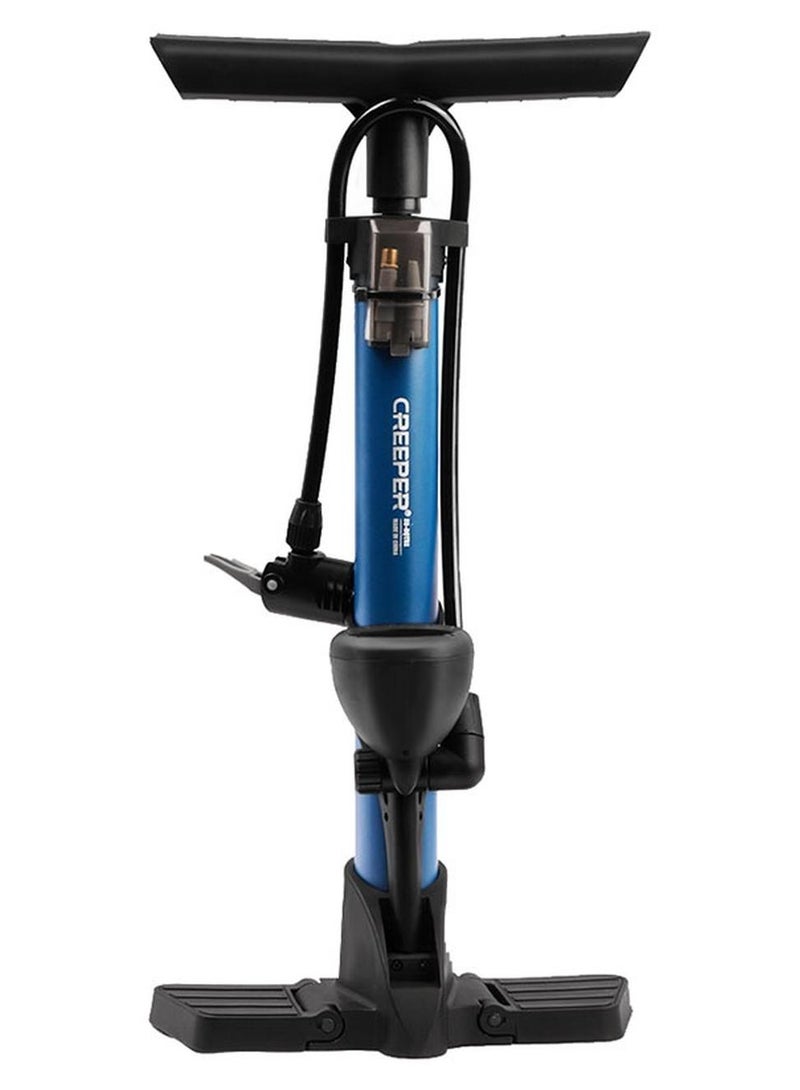 CREEPER تأتي مضخة هواء الدراجة CREEPER مع مقياس ضغط 160 رطل لكل بوصة مربعة، ولب فولاذي، ونفخ سريع ودقيق، ومضخة محمولة - Image 1