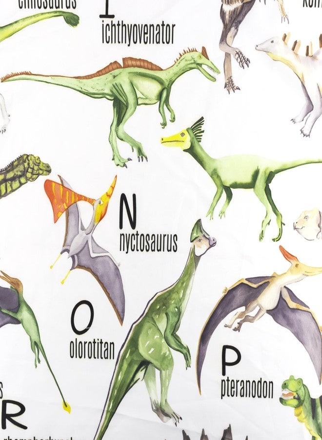 HVEST Dinosaur Tapestry Vertical Wall Hanging ABC English Alphabet and Wild Animal Tapestries Illustrative Reference Chart Tapestry for Kids Bedroom Living Room Teen Dorm Party,40x60 Inches - Image 5