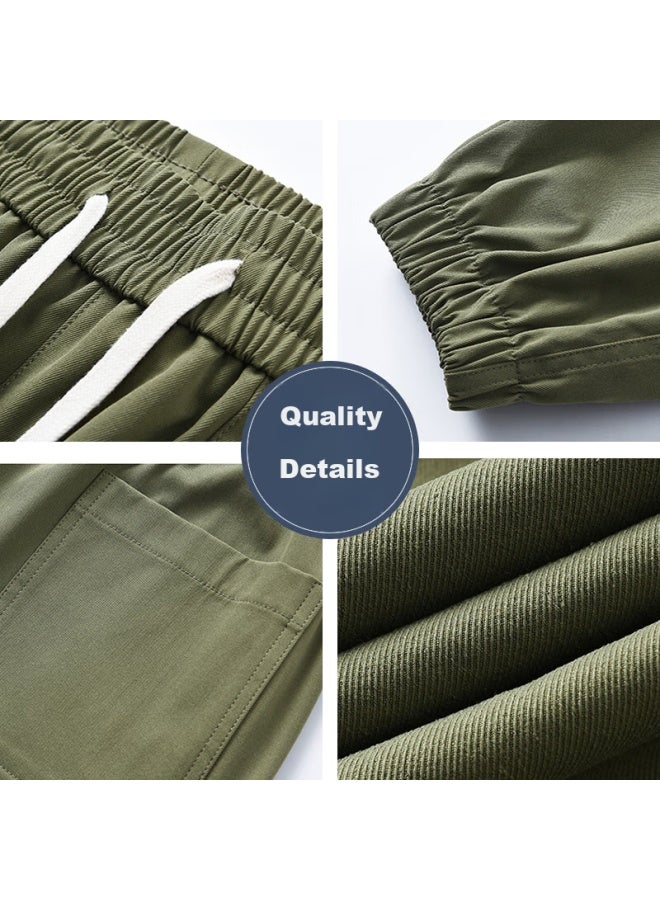 Eastern Camel Men's Workwear Pants Autumn Winter Season Elastic Cuffs Loose Fit Fashion Functional Assault Casual Pants Men's Long Pants - Image 3