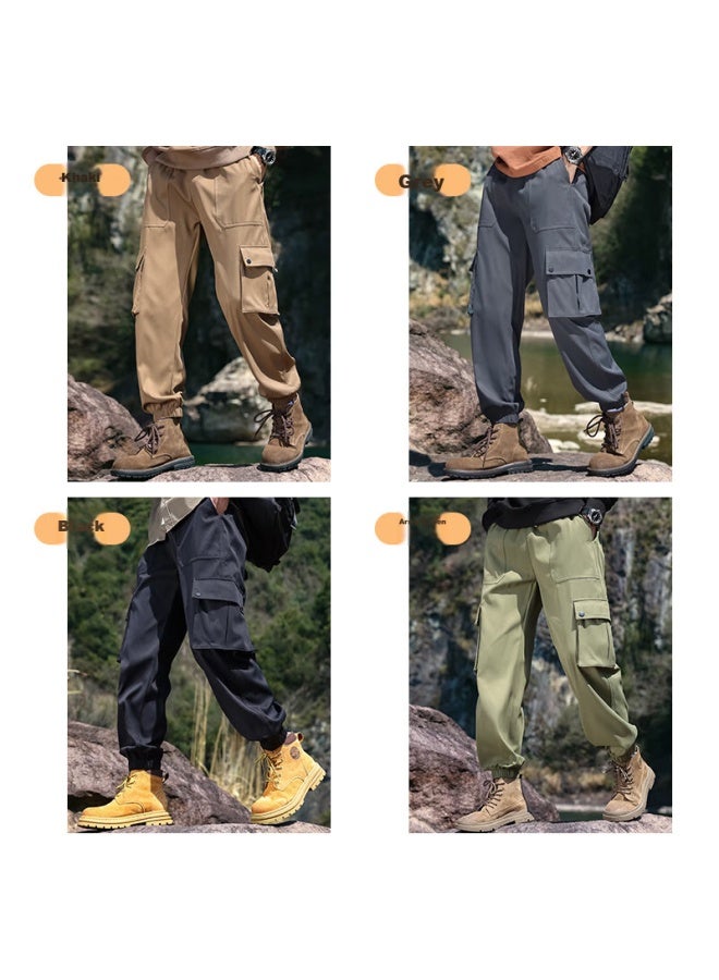 Eastern Camel Men's Workwear Pants Autumn Winter Season Elastic Cuffs Loose Fit Fashion Functional Assault Casual Pants Men's Long Pants - Image 4