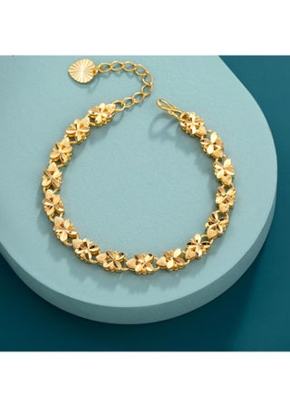 24K Gold Plated Flower Luxury Fashion Bracelet - pzsku/Z4D71EB89CD48685BCA32Z/45/1746211125/65a87c46-9510-40e3-aa15-fd0a538df006