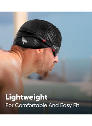 Speedo Unisex Adult Bubble Active + Cap Swimming Cap - view 4