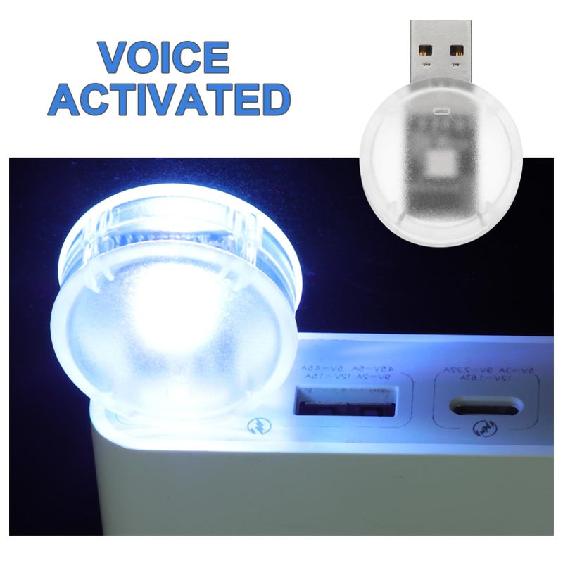 Zerodeko 4 Pack Voice Control Night Light Plug and Play Color Changing LED for Bedrooms - Image 4