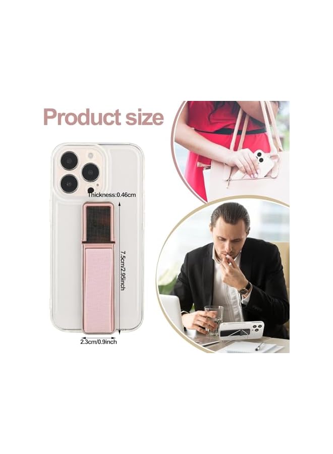 Green Tiger Phone Finger Grip Holder, 4 Pieces Strap Telescopic Kickstand with Strong Adhesive, Universal Hand Grip for Most Smartphones, Anti-Slip Finger Loop for Secure Phone Holding and Viewing - Image 4