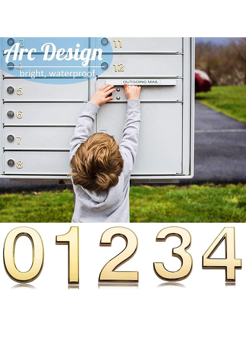 RATSAW - Self Adhesive 3D House Door Number Waterproof Mailbox Sticker Number for House Apartment Mailbox Hotel Office Number 7 - Image 1