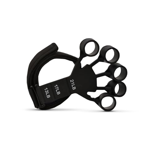 Q DEVICES Hand Grip Strengthener & Finger Exerciser (3 Resistance Levels: 13, 17, 21lb) - Adjustable Silicone Grip Strength Trainer for Arthritis Relief, Carpal Tunnel, Athletes & Musicians - Image 1