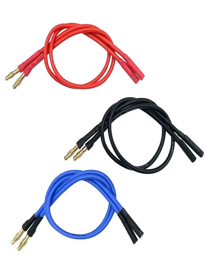 FLY RC 6PCS 4.0mm Banana Gold Bullet Connector Extension Cable for RC Brushless Motor ESC Extension Cable Wire RC Car Boat Parts - Image 2